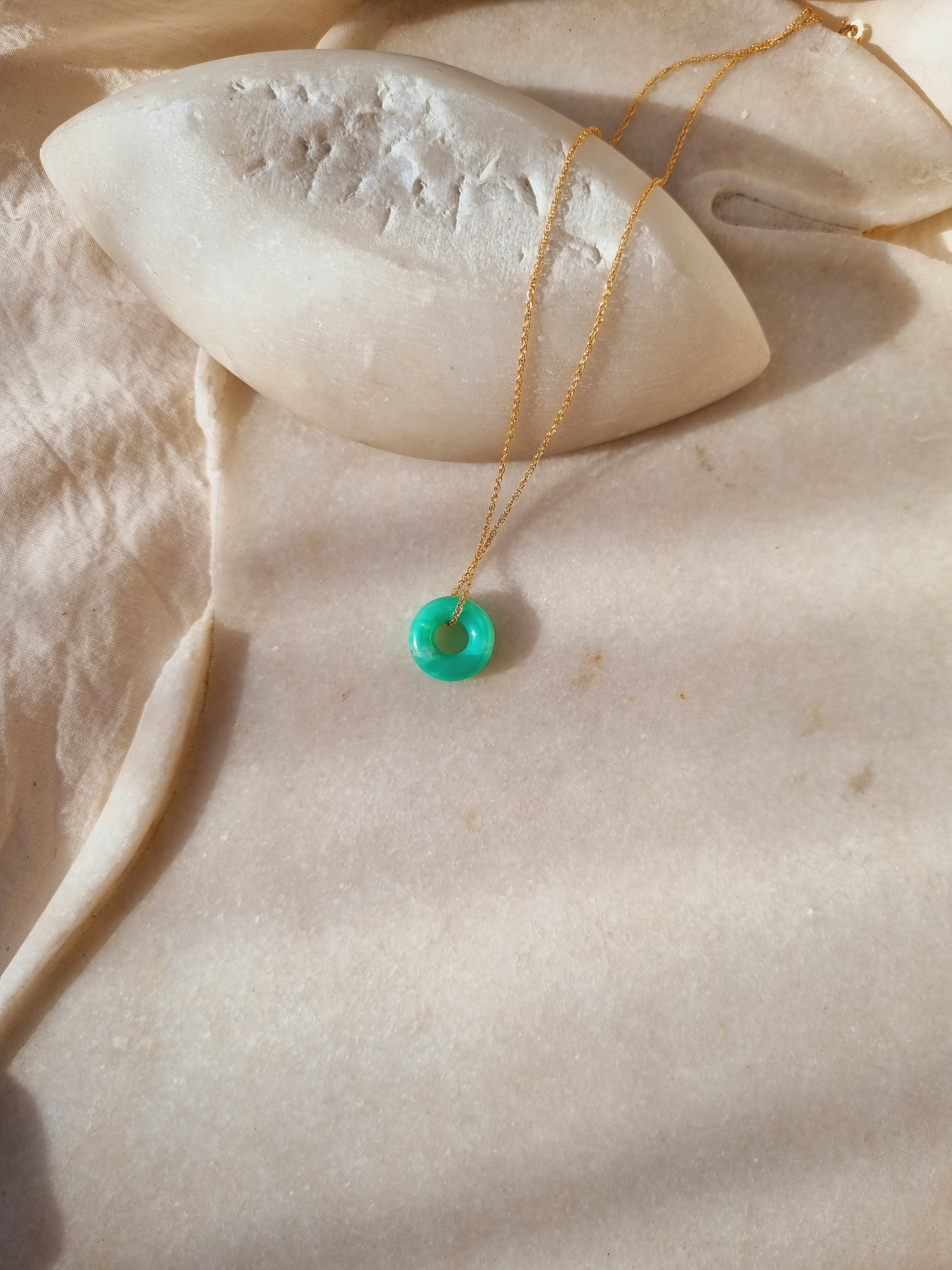 svan - Chrysoprase Ring Pendant