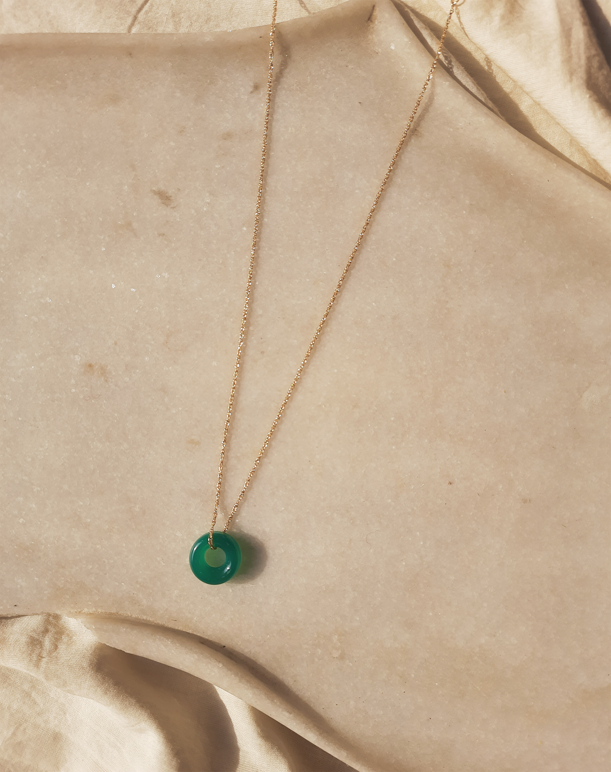 svan - Green Onyx Ring Pendant