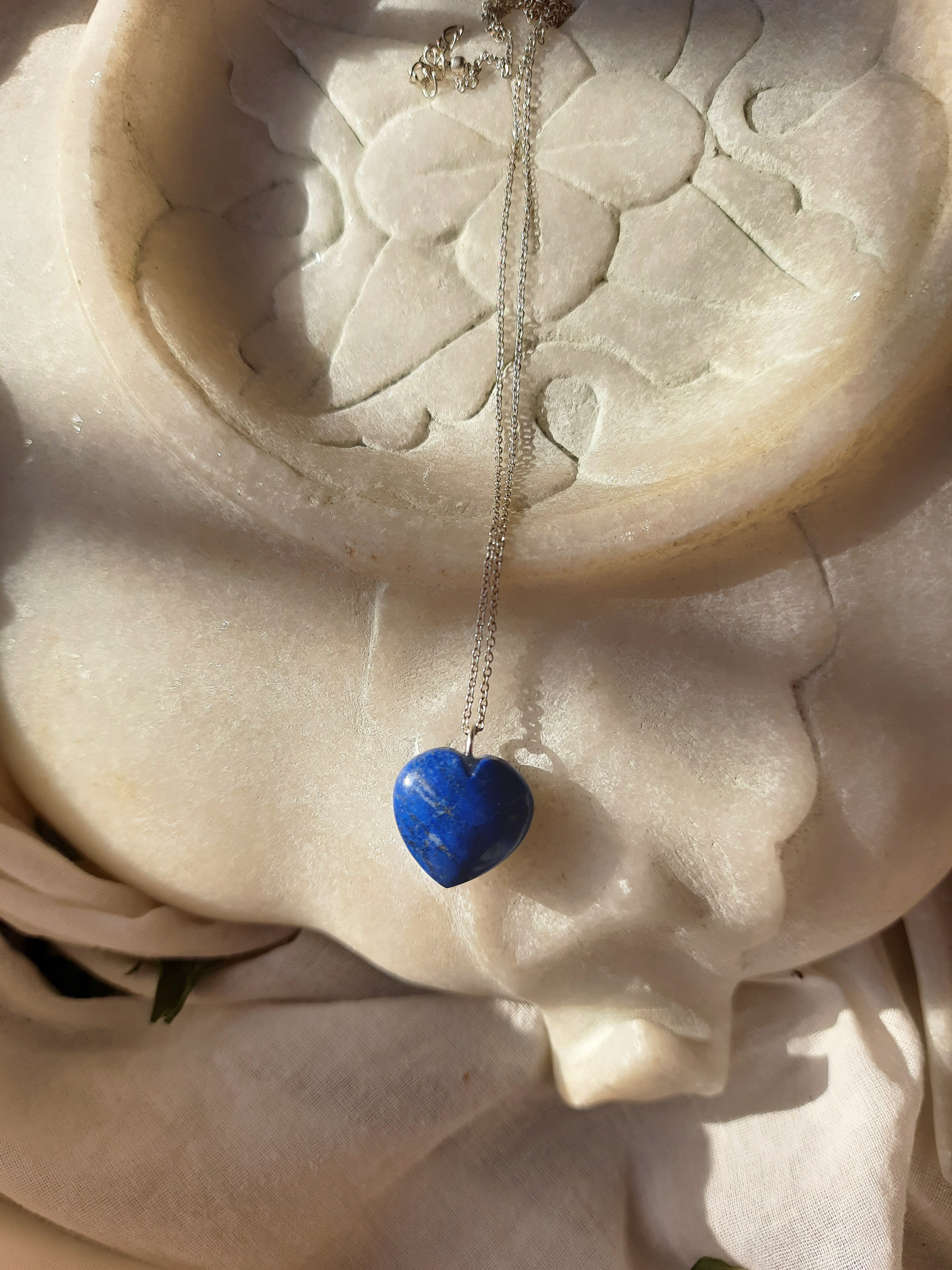 adya - Lapis Lazuli Heart Pendant