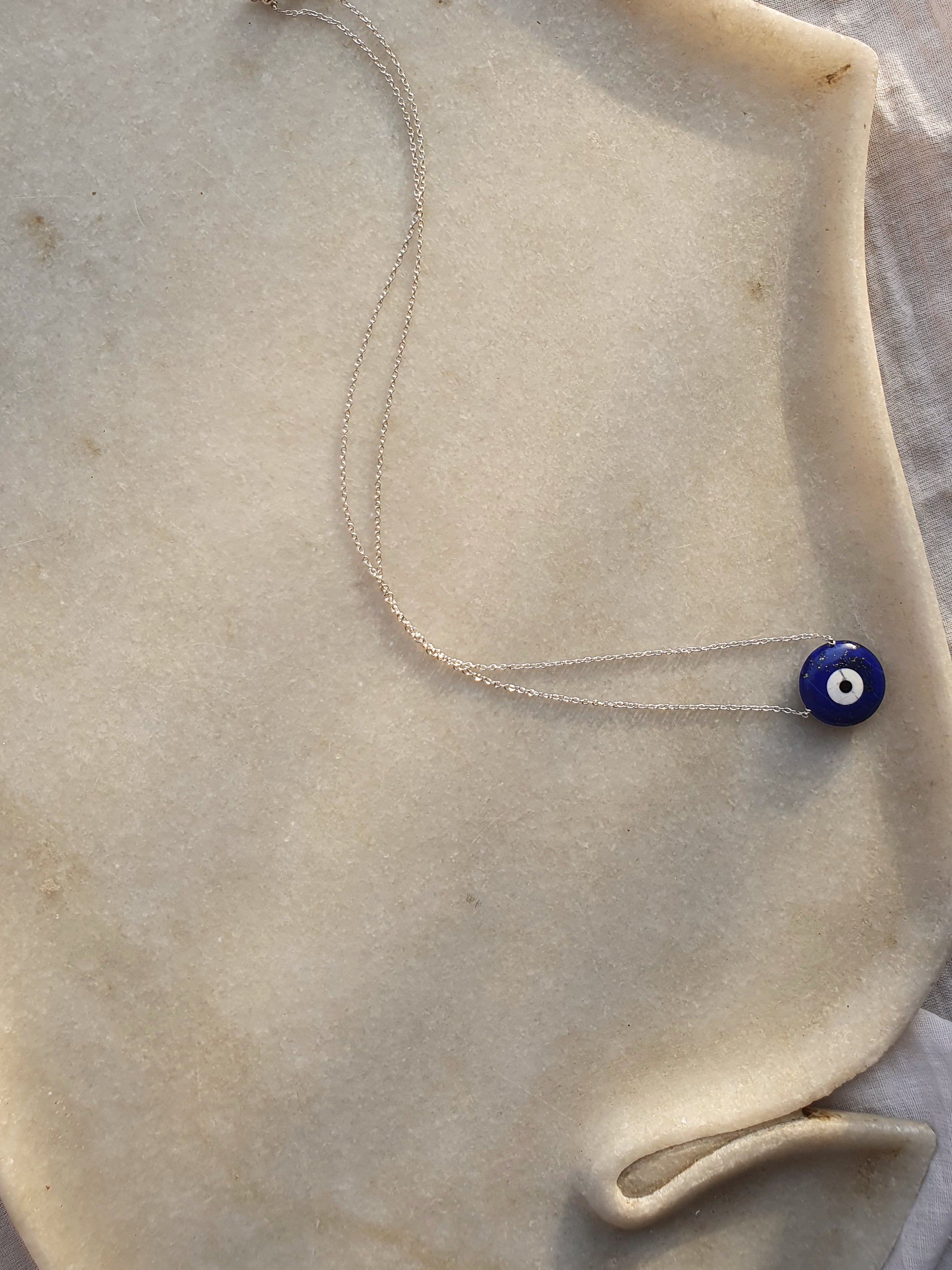 vedava - Lapis Lazuli Evil Eye Pendant