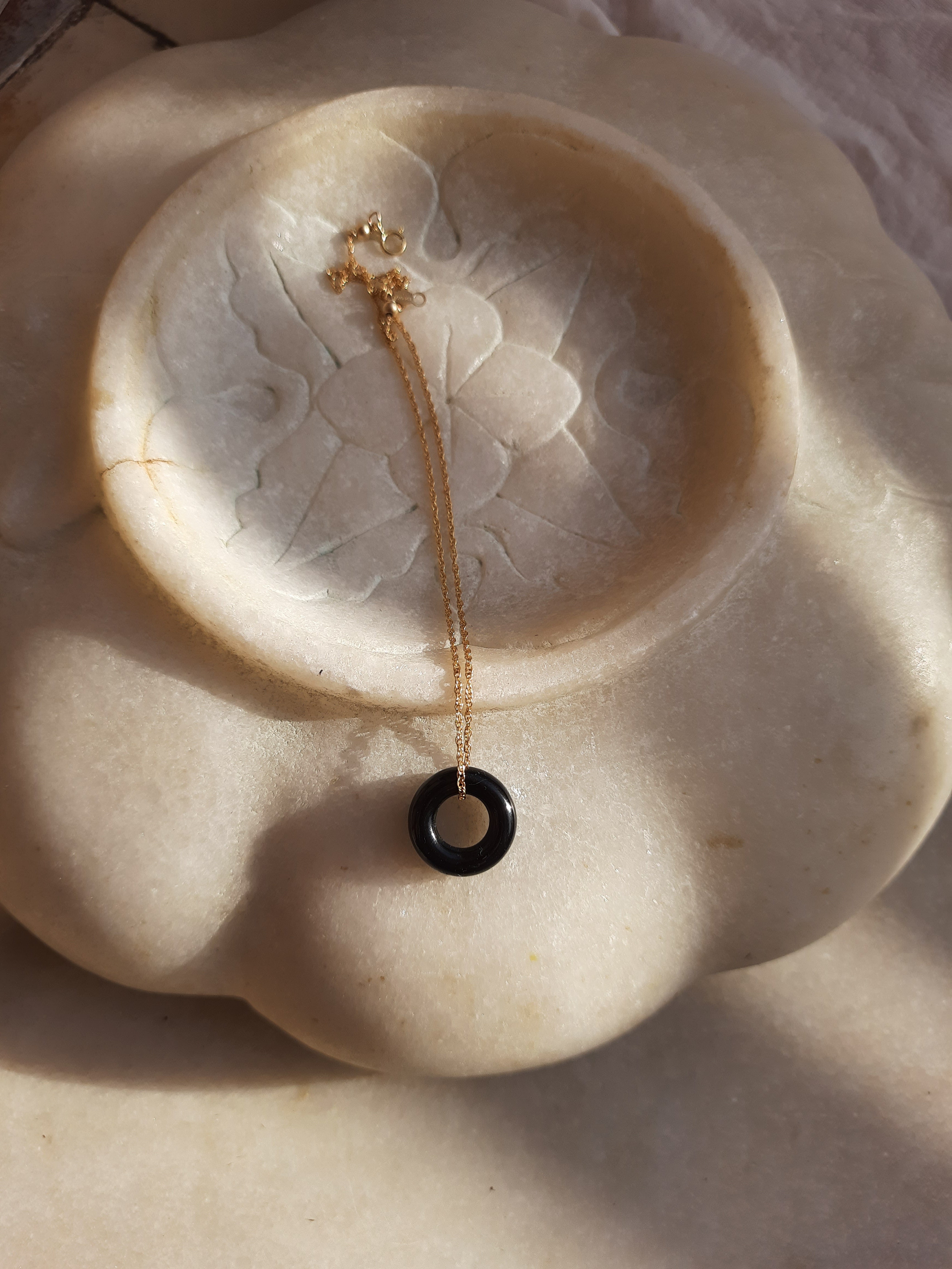 svan - Black Onyx Ring Pendant