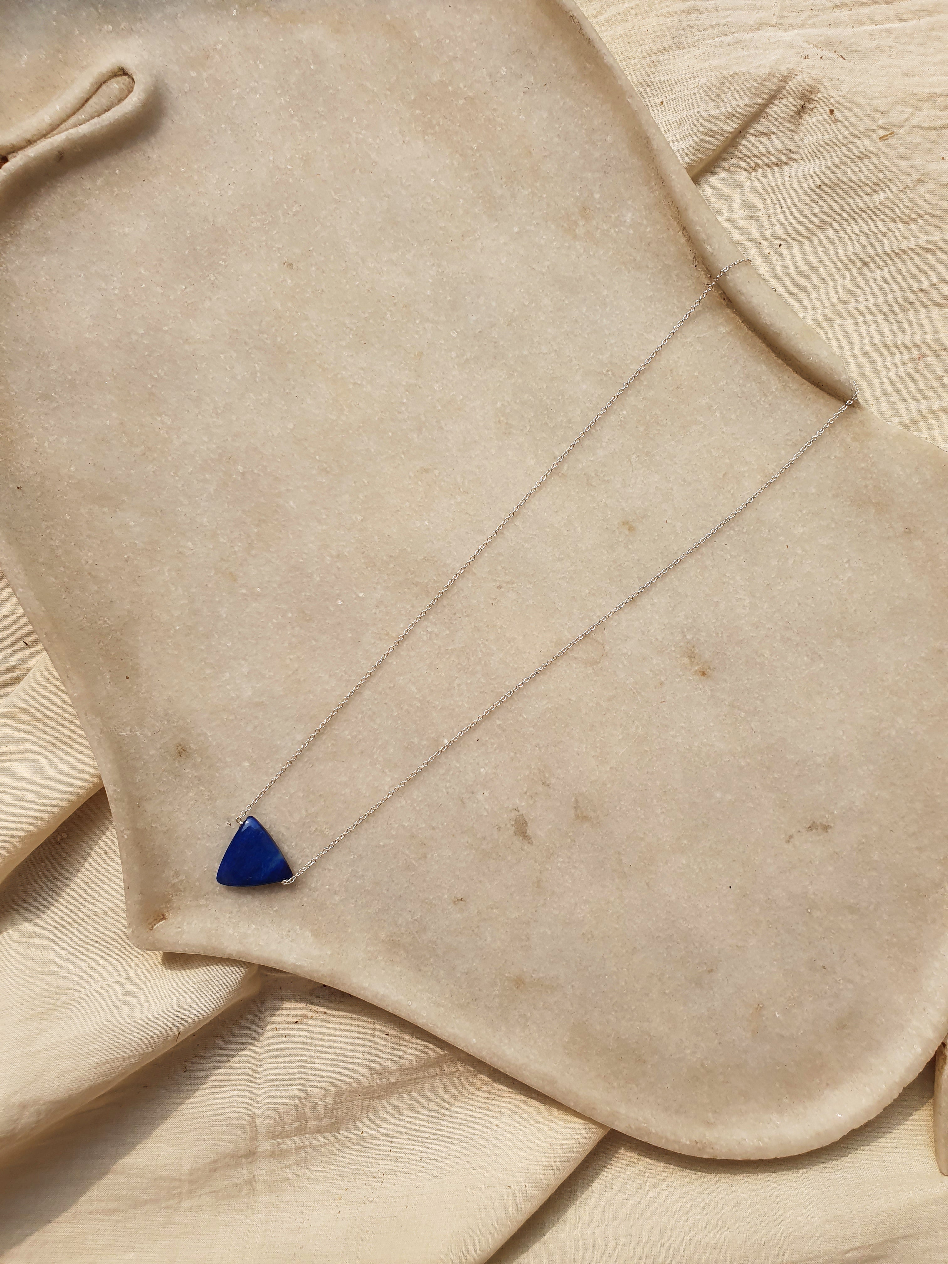 namav - Lapis Lazuli Tikona Pendant