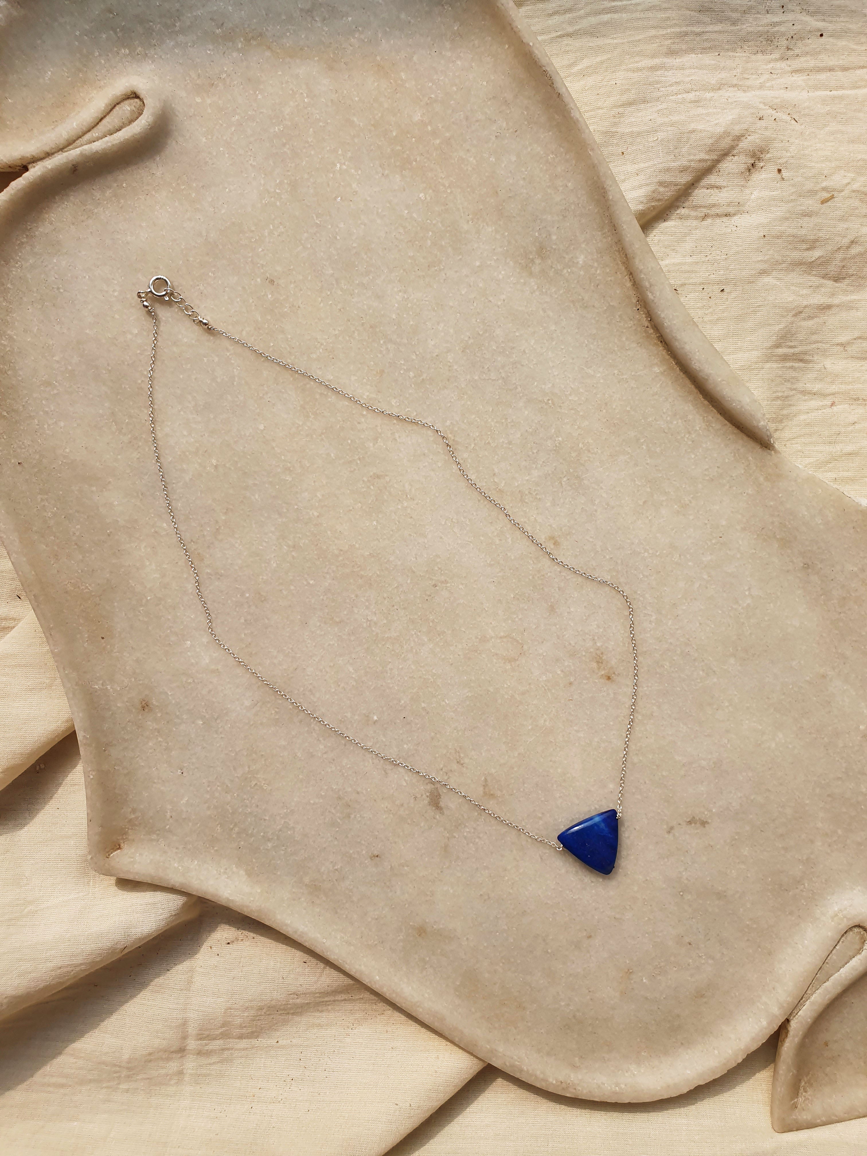 namav - Lapis Lazuli Tikona Pendant