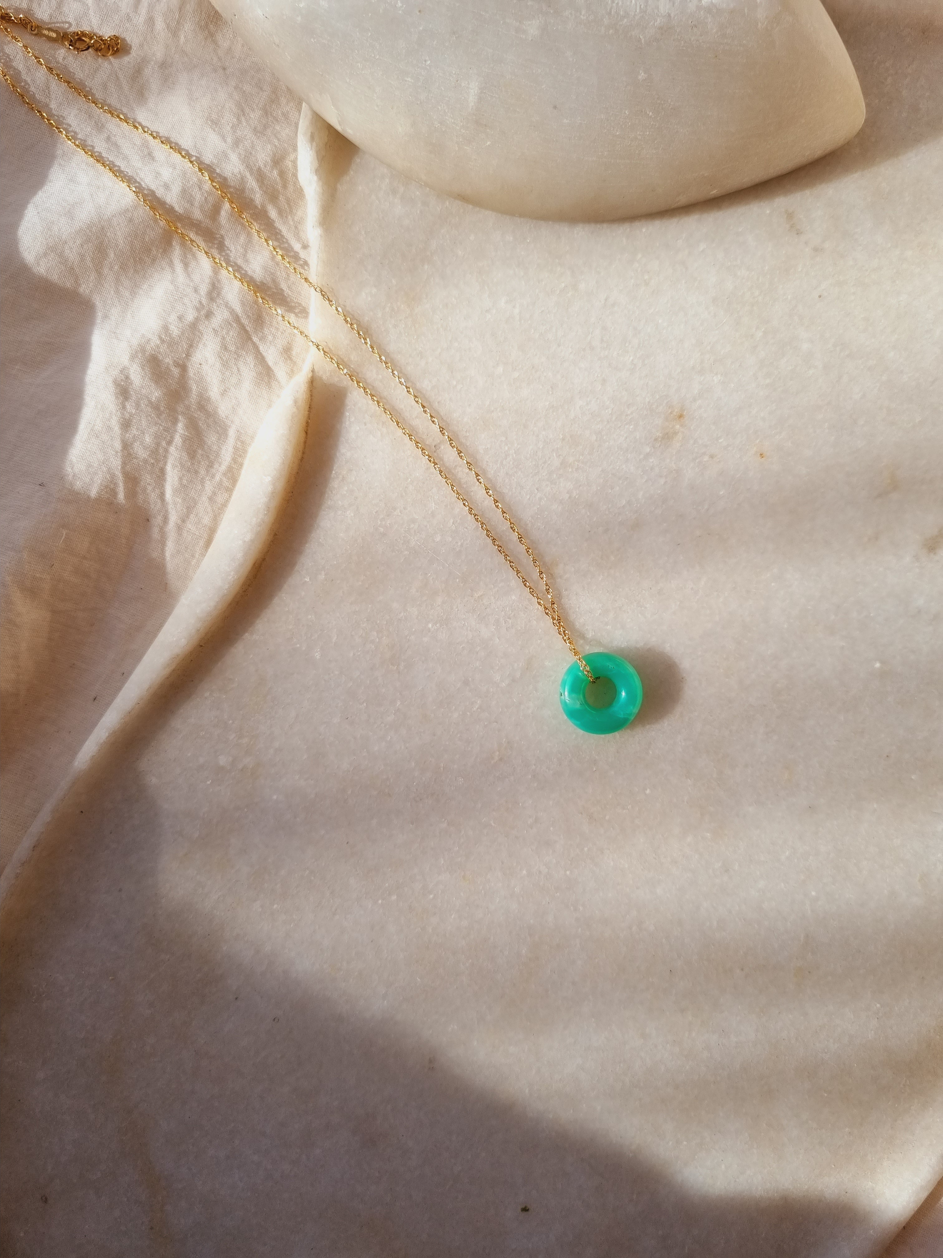 svan - Chrysoprase Ring Pendant