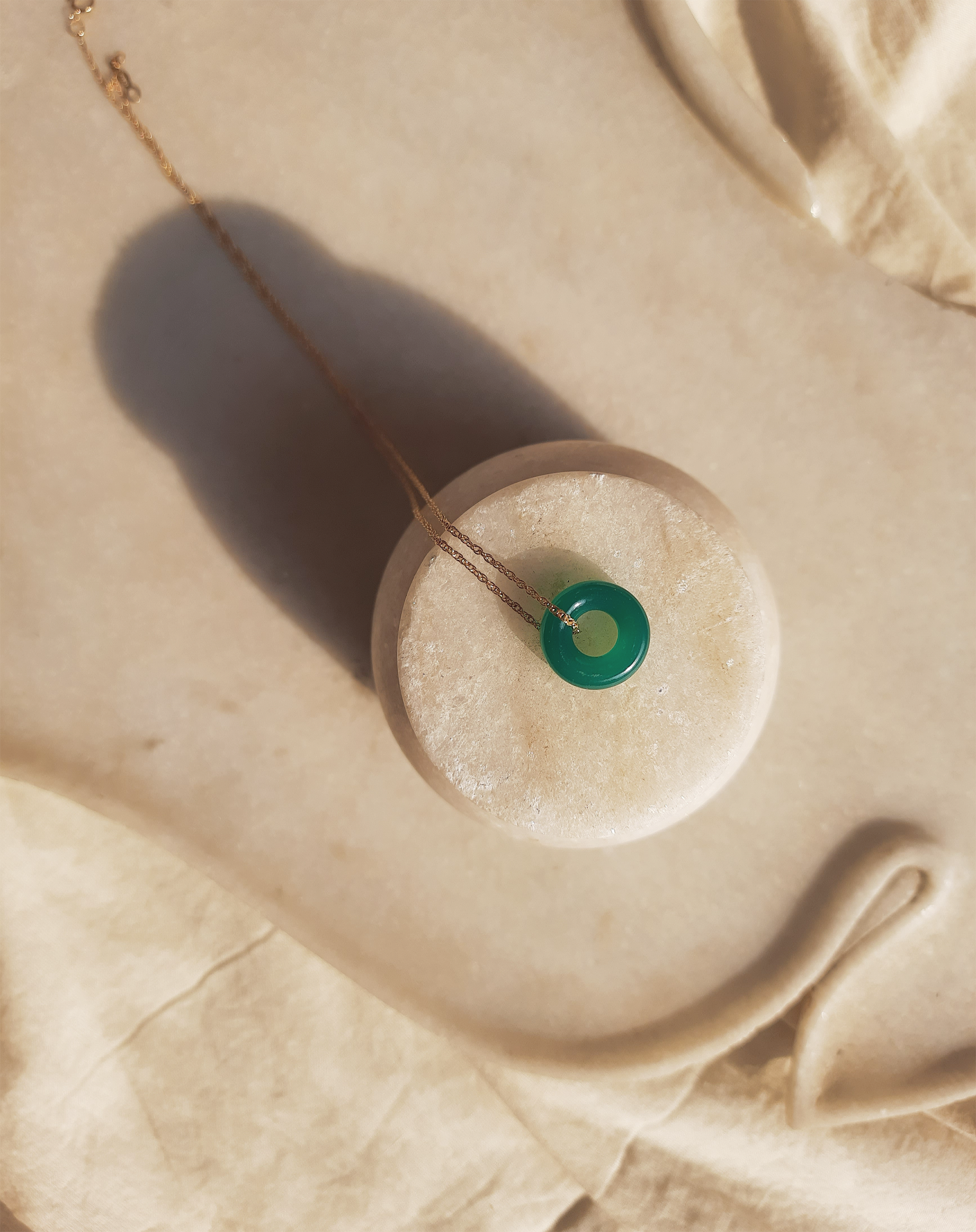 svan - Green Onyx Ring Pendant