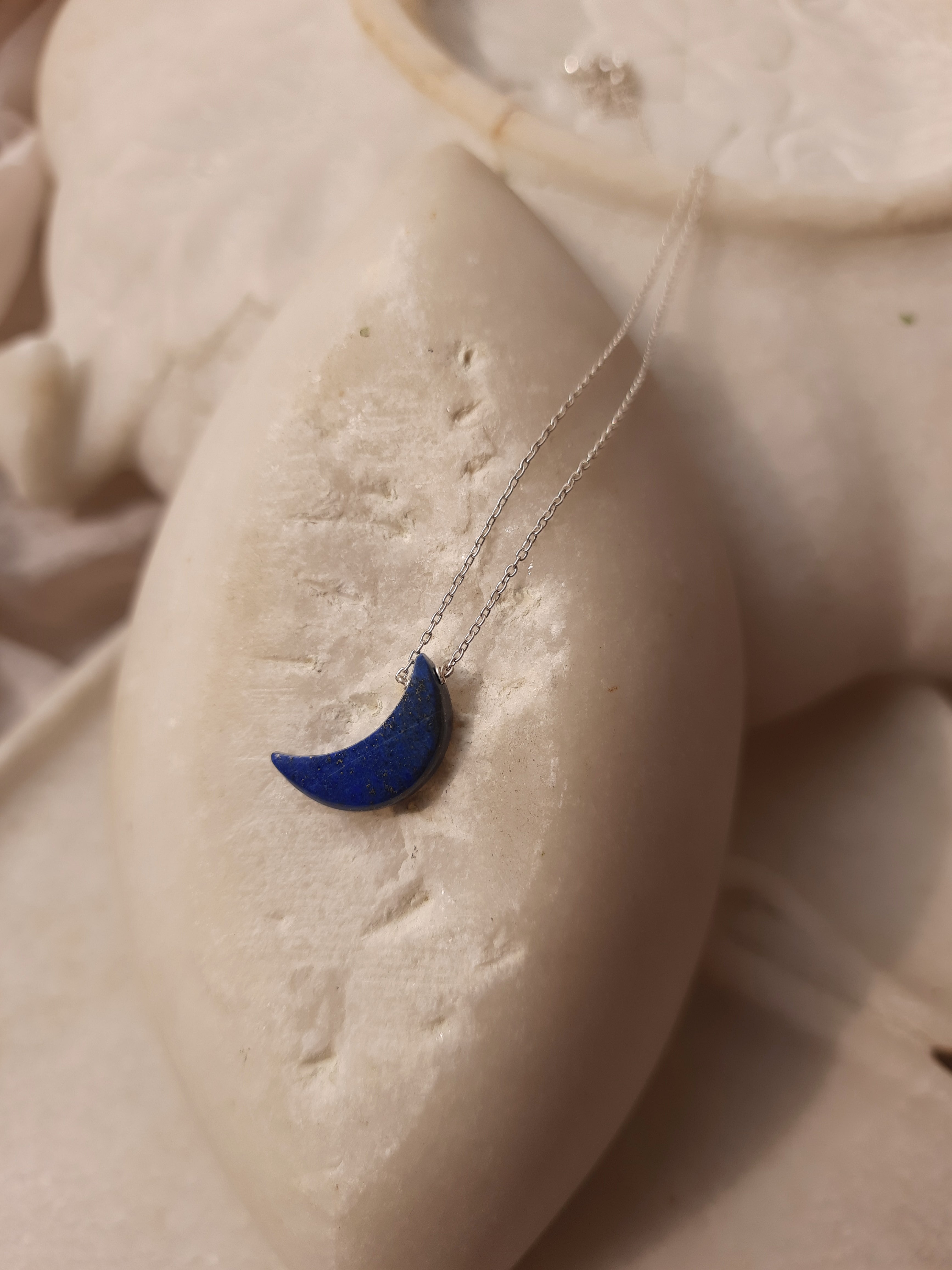 adhva - Lapis Lazuli Luna Pendant