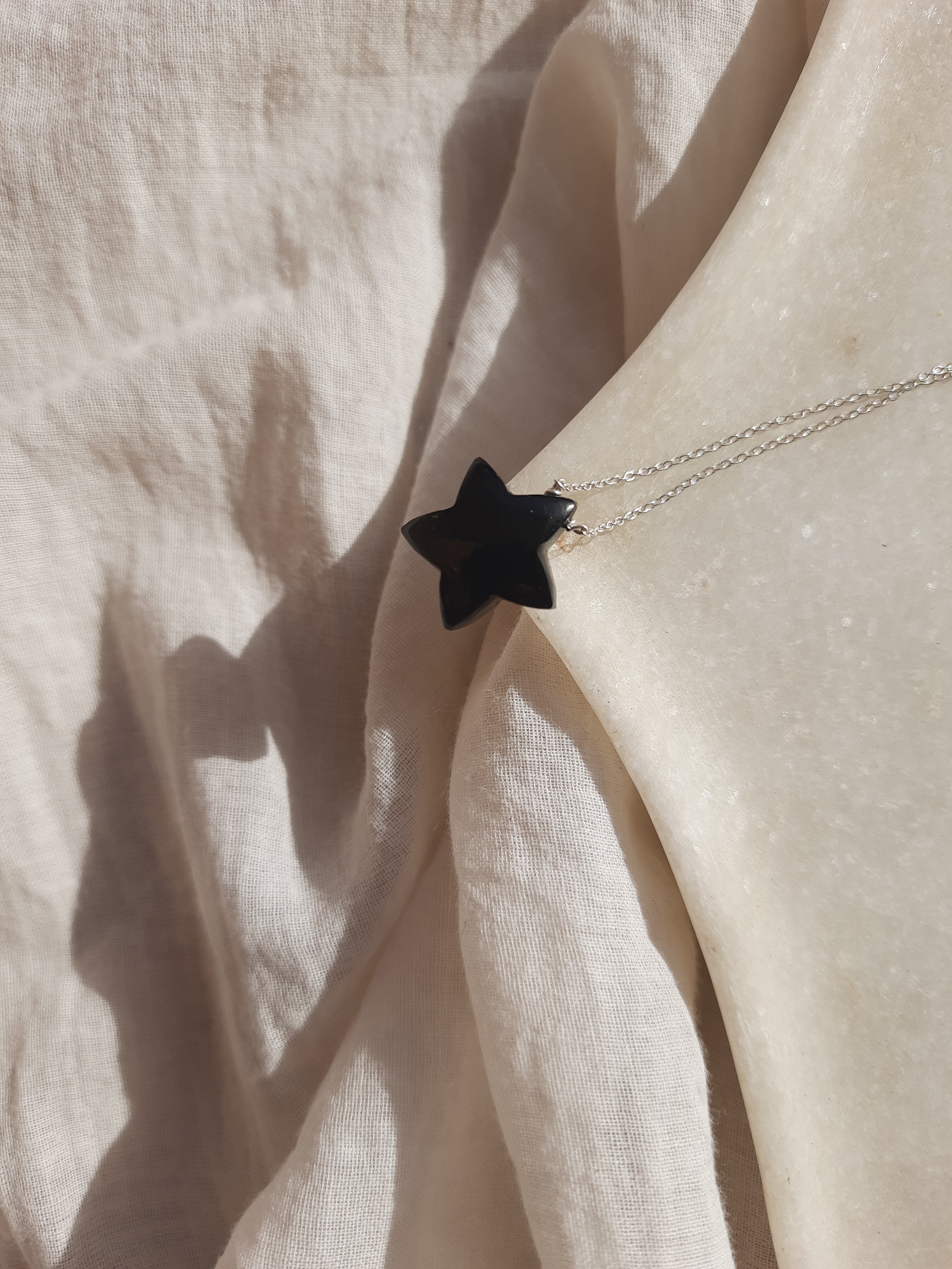 revati - Black Onyx Star Pendant